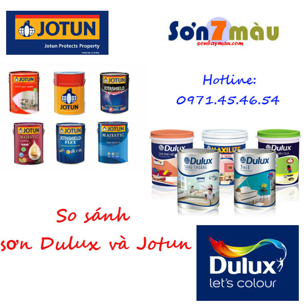 So sánh sơn Dulux và Jotun để cho bạn có sự lựa chọn hoàn hảo nhất